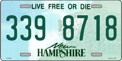 NH license plate 3398718