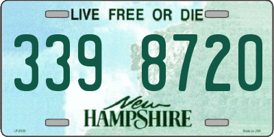 NH license plate 3398720