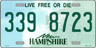 NH license plate 3398723