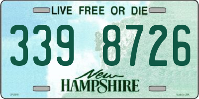 NH license plate 3398726