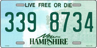 NH license plate 3398734