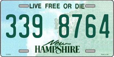 NH license plate 3398764