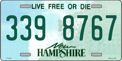 NH license plate 3398767