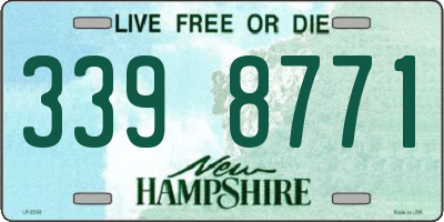 NH license plate 3398771