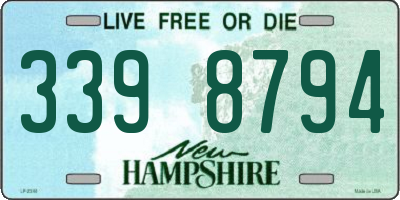 NH license plate 3398794