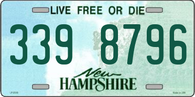 NH license plate 3398796
