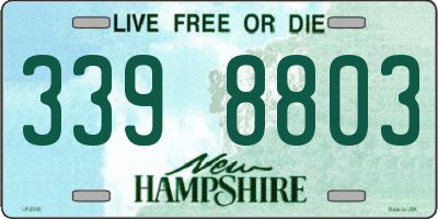 NH license plate 3398803