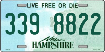 NH license plate 3398822
