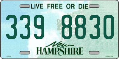 NH license plate 3398830