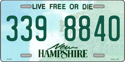NH license plate 3398840