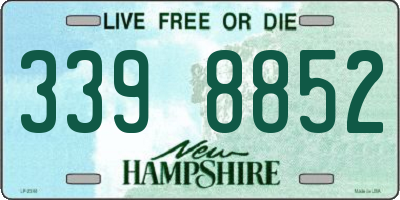 NH license plate 3398852