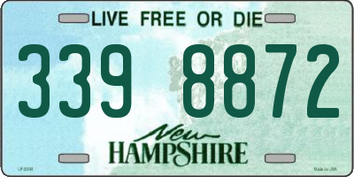 NH license plate 3398872