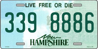 NH license plate 3398886