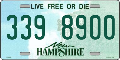 NH license plate 3398900
