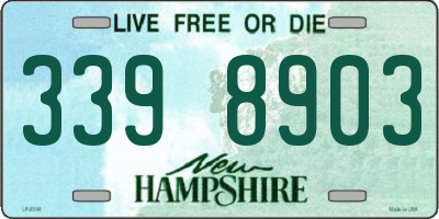 NH license plate 3398903
