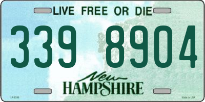 NH license plate 3398904