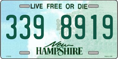 NH license plate 3398919