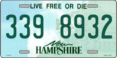 NH license plate 3398932