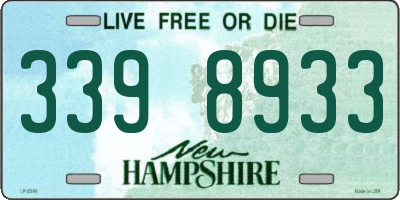 NH license plate 3398933