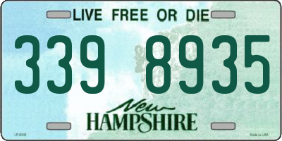 NH license plate 3398935