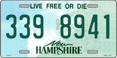 NH license plate 3398941