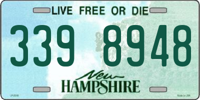 NH license plate 3398948