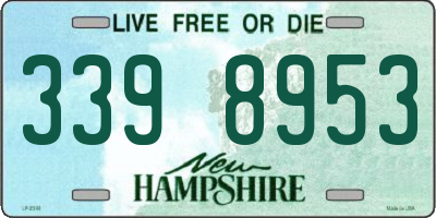 NH license plate 3398953