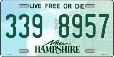NH license plate 3398957