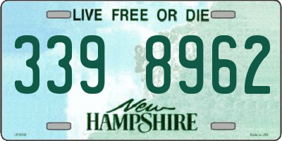 NH license plate 3398962