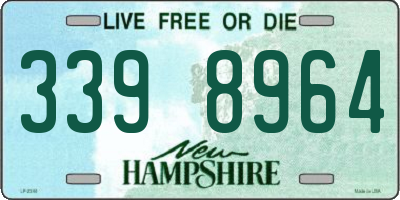 NH license plate 3398964