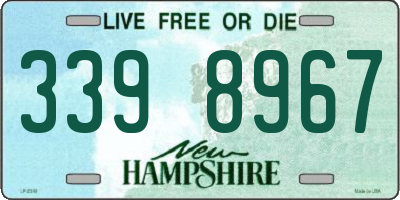 NH license plate 3398967