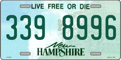 NH license plate 3398996