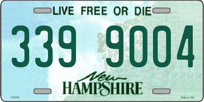 NH license plate 3399004