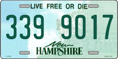 NH license plate 3399017