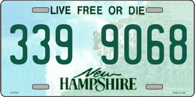 NH license plate 3399068
