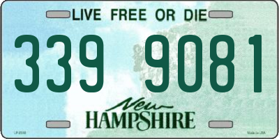 NH license plate 3399081