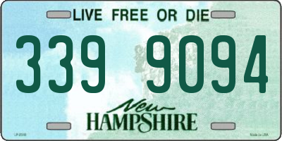 NH license plate 3399094