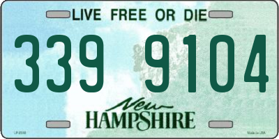 NH license plate 3399104