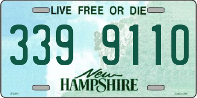NH license plate 3399110