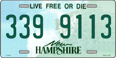 NH license plate 3399113