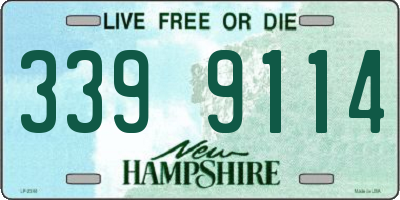 NH license plate 3399114