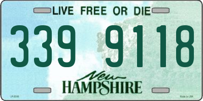 NH license plate 3399118
