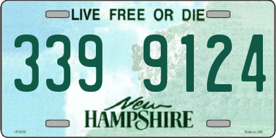 NH license plate 3399124