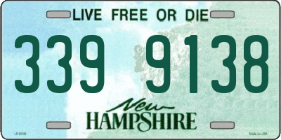 NH license plate 3399138