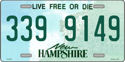 NH license plate 3399149