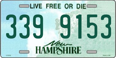 NH license plate 3399153
