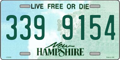 NH license plate 3399154