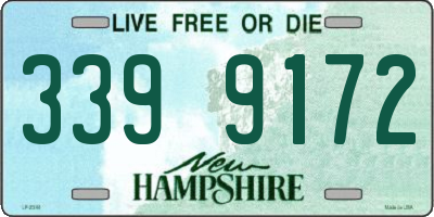 NH license plate 3399172