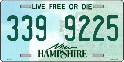 NH license plate 3399225