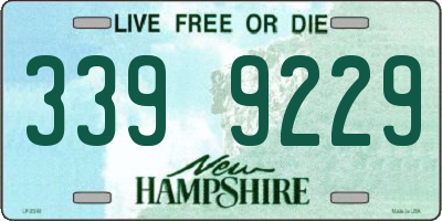 NH license plate 3399229